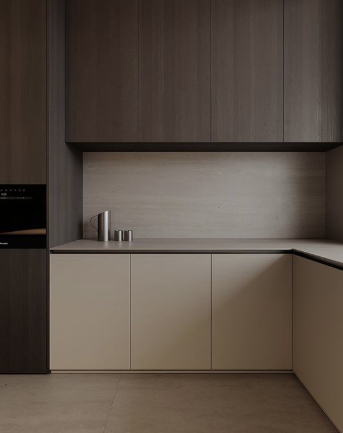 کابینت مدرن دو رنگ
